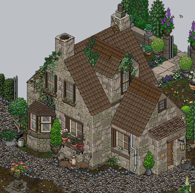 ~English Cottage~ inspired by Cotswolds, UK 
Built on <a href="/habboxfrance/">Habbox</a>