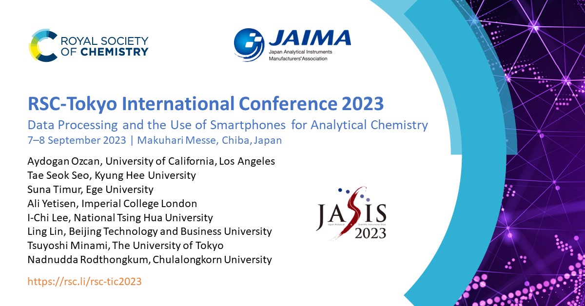 RSC_Japan's tweet photo. Make a day of it, come hear top calibre speakers and see what's new at the Japan Analytical &amp; Scientific Instruments Show https://t.co/gMdNmvBbFq
@analystrsc https://t.co/UZMPK3o2w5