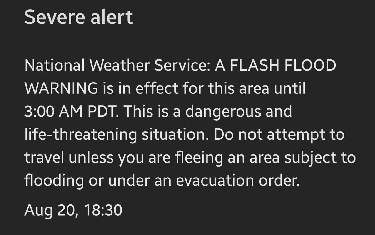 Spoke too soon
#SoCal #LA #CaliLife #CaliDesert 
#SevereWeatherAlert #flashflood