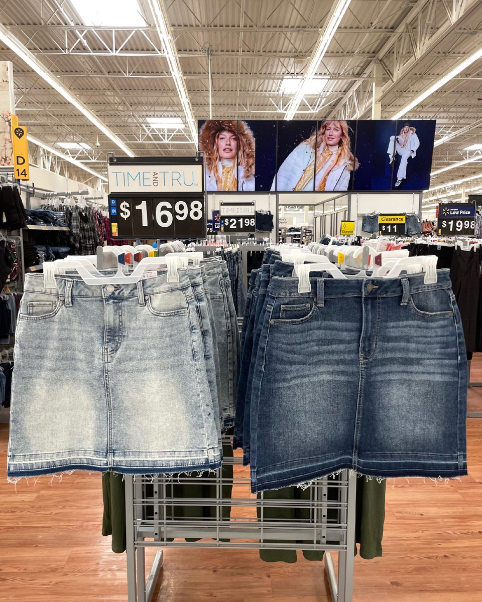 Classic denim mini skirt for the win! 🩵💙$16.98 goto.walmart.com/xkQXr3
#whoawaitwalmart @walmart #walmart #fashion #miniskirt