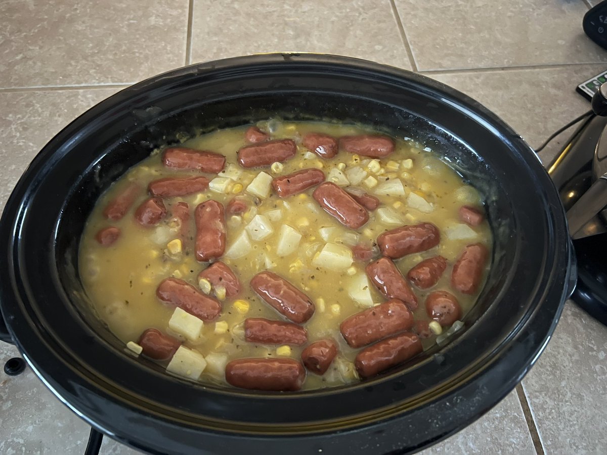 Perfect storm dinner. May not look like much, but it’s the bomb! 🤤❤️