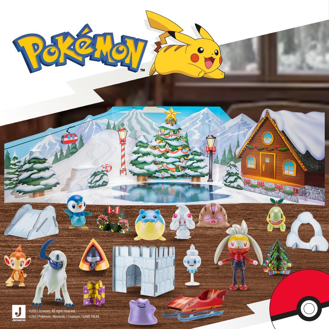 Pokemon TCG Restocks & News on X: Official reveal of Target exclusive 2023  Jazwares Pokemon Deluxe Holiday Calendar! 🎄 Includes 24 holiday-themed  Pokemon figures and accessories with an exclusive red finish. Releases