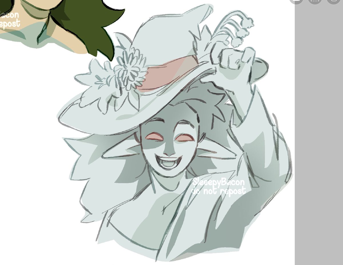 sleeepybacon's tweet photo. I love when a new brush changes my artstyle slightly 
[oc] Storyteller https://t.co/R0o9SiCNvE