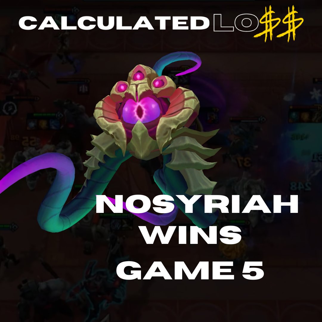 Nosyriah CLEANS UP Game 5, taking a villainous first!