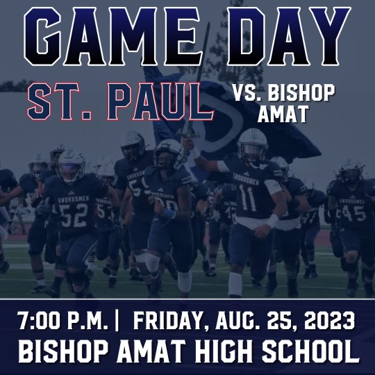 The Swordsmen travel to Bishop Amat this Friday, 8/25. Tickets are available at the following link: gofan.co/event/1014854?…