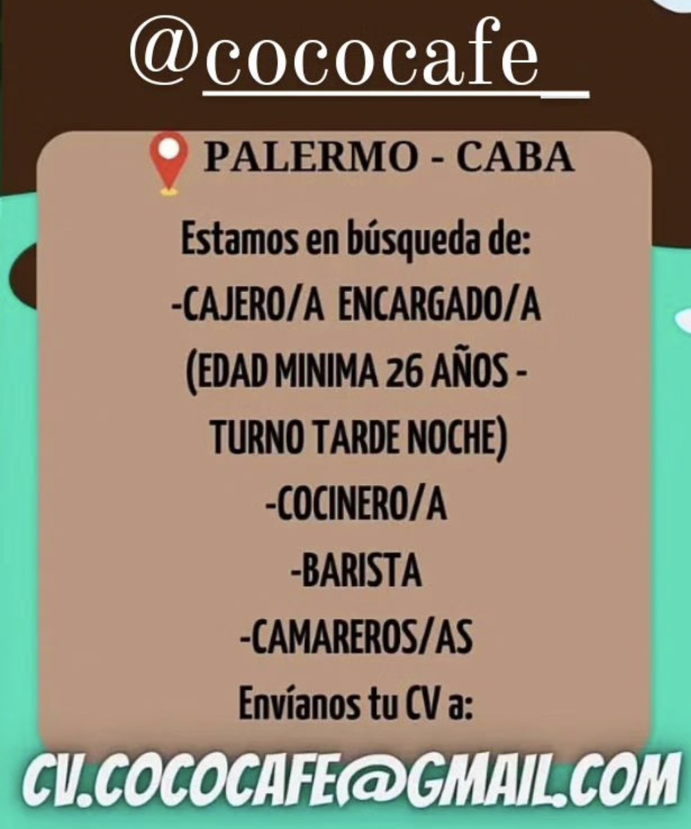LabolsaPeroncha's tweet photo. #TrabajoAr 
#Labolsaperoncha 
#gastronomía https://t.co/1iENOqsRdQ
