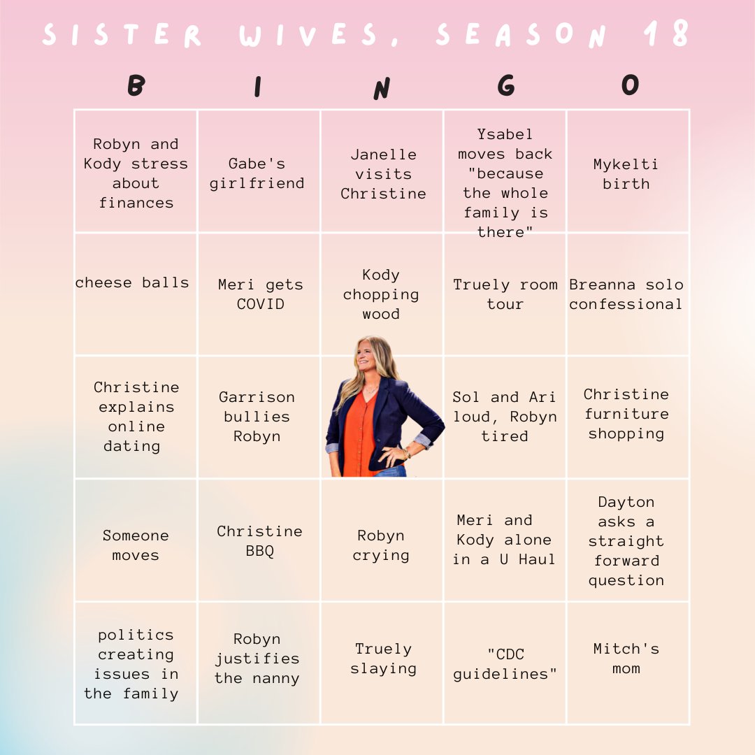 phagstaff's tweet photo. OUR SEASON 18 BINGO CARDS https://t.co/rHnftfabOo