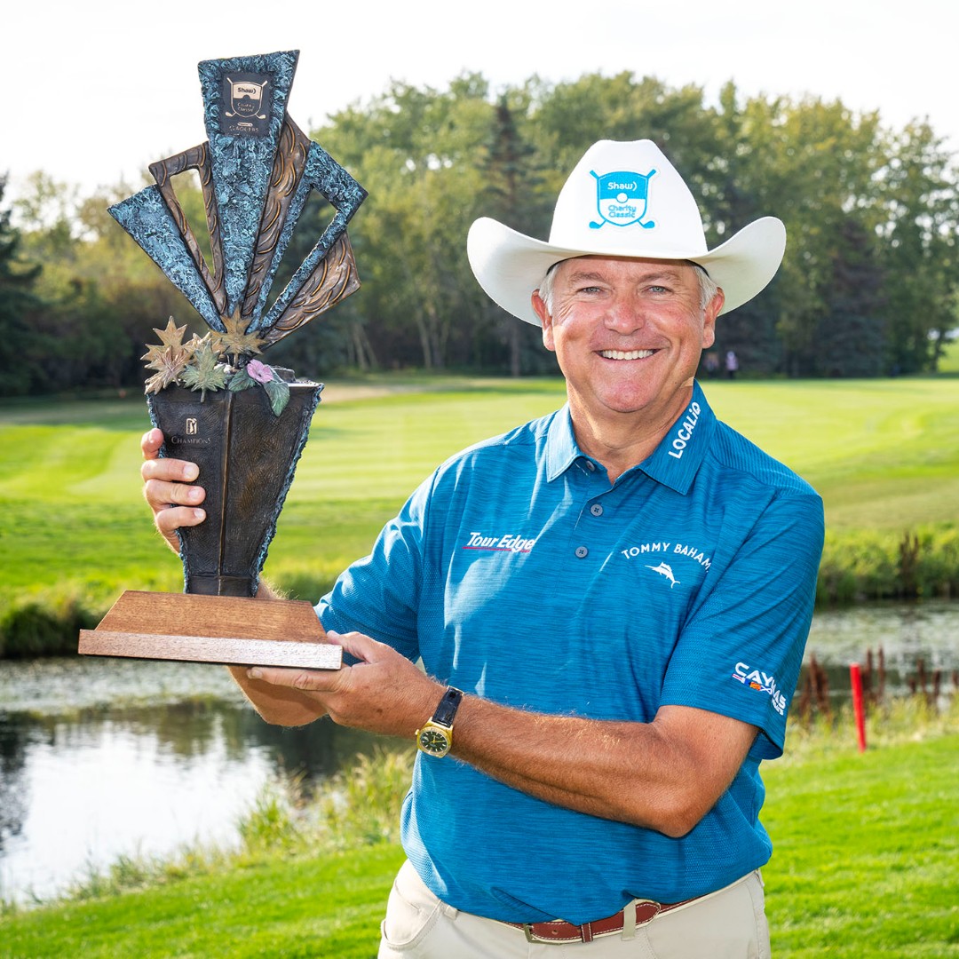 ShawClassic's tweet image. "I've always dreamed about this. This is where I started my pro career, up here in Canada &amp;amp; I always thought that I'd win up here. Here we are, finally doing it." - Ken Duke, 2023 Shaw Charity Classic presented by @Rogers Champion.

#ShawClassic | @DukePGA | @ChampionsTour