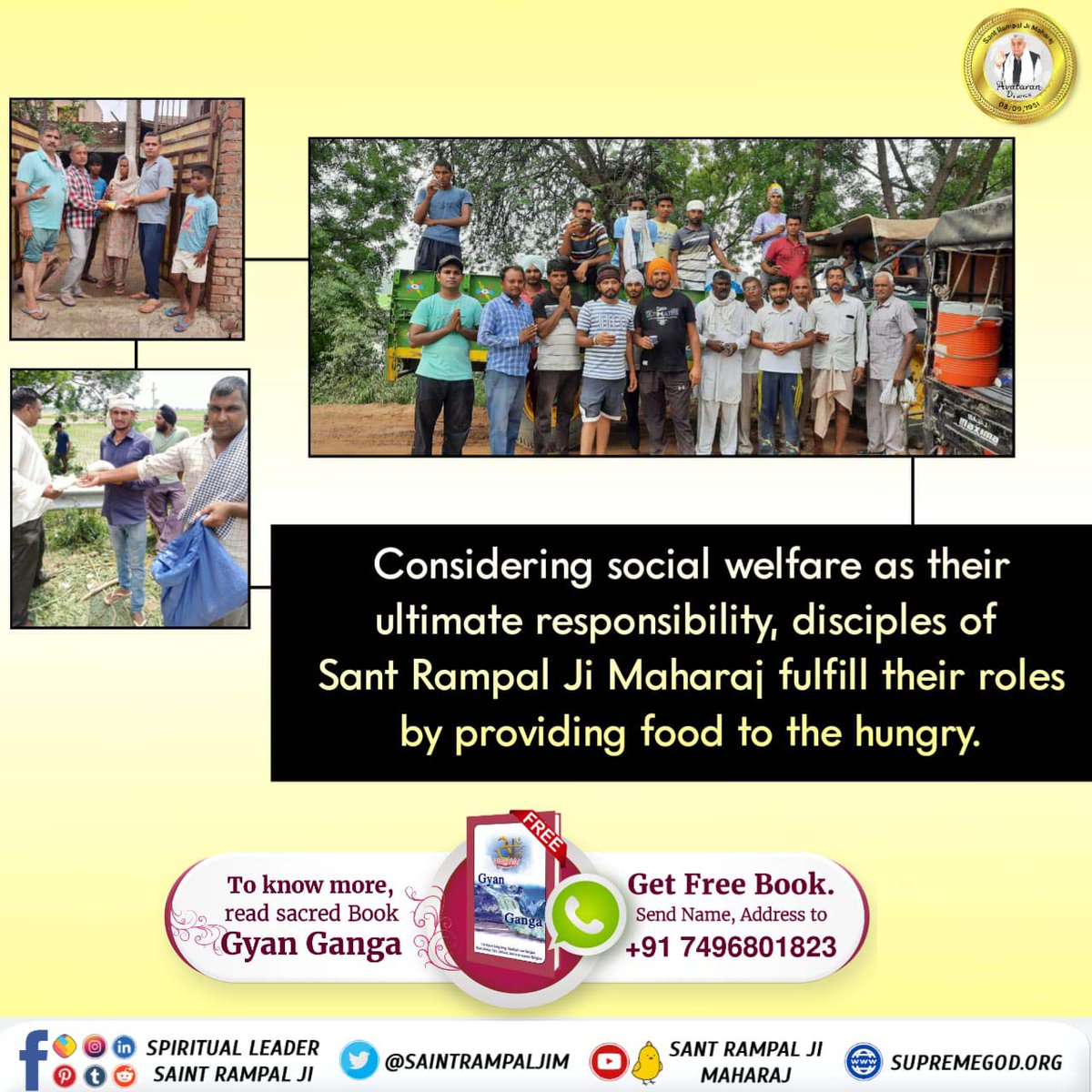 #GodMorningMonday 
🌄🏞🌄🏞🌄🏞🌄🏞🌄🏞
Considering social welfare as their ultimate responsibility, disciples of Sant Rampal Ji Maharaj fulfill their roles by providing food🥛🥛🥛🧇🧇 to the hungry.
#समाज_सुधारक_संत_रामपालजी