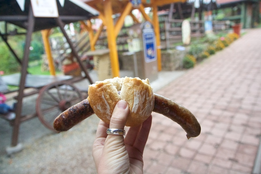 Germany--where the bread with your brat is really mostly a handle so you can stuff the sausage into your face, and finally eat the middle.