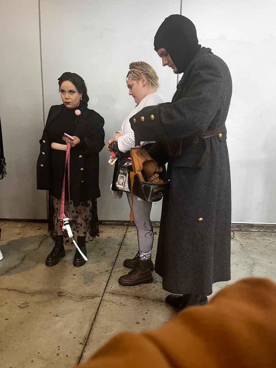 summermummer123's tweet photo. @fearnotfimmie @KCON_official @kconusa These are the other two pics I caught of John the Nazi. He was wearing his gas mask and helmet through most of the line, took it off, and put it back on just before he was going through security. Didnt get to see if he made it through or not https://t.co/QfhtHzMXxj