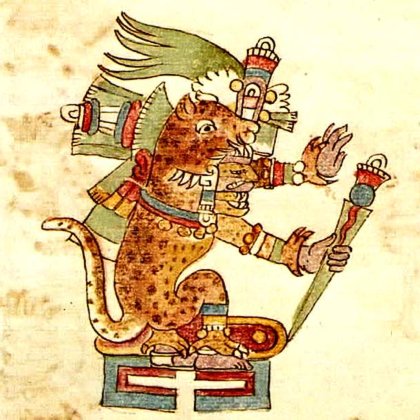 historia_mexico's tweet photo. Tanto para nahuas como mayas, el jaguar (ocelotl o balam) era asociado con la guerra, el sacrificio y el gobierno. https://t.co/B4fnWgN41w