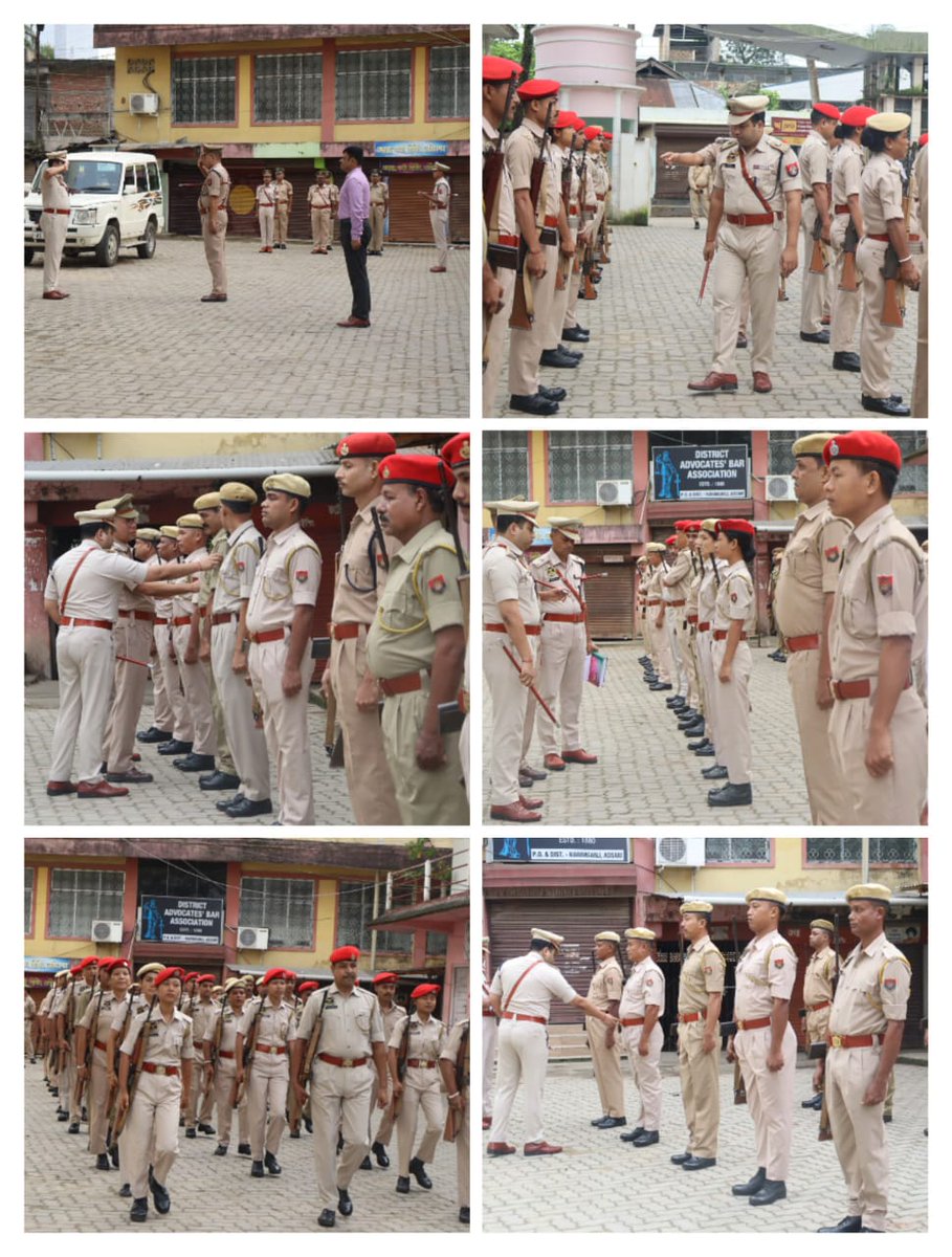 sribhumipolice's tweet photo. ๐ข Karimganj District Police conducted its Monday Inspection parade today. The uniform turnout and drill discipline of our police officials and personnel demonstrated their unwavering commitment to upholding professionalism and duty.
#MondayInspection
#KarimganjPolice https://t.co/bKdjFjLqFM