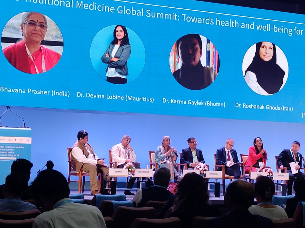 <a href="/moayush/">Ministry of Ayush</a> <a href="/PMOIndia/">PMO India</a> <a href="/narendramodi/">Narendra Modi</a> <a href="/sarbanandsonwal/">Sarbananda Sonowal</a> <a href="/DrMunjparaBJP/">Dr Mahendra Munjpara</a> <a href="/vaidyakotecha/">Rajesh Kotecha</a> <a href="/PIB_India/">PIB India</a> <a href="/PIBAYUSH/">PIB Ayush</a> <a href="/AmritMahotsav/">Amrit Mahotsav</a> <a href="/mygovindia/">MyGovIndia</a> <a href="/MoHFW_INDIA/">Ministry of Health</a> I am glad to be part of this historic event,listening to ideas &amp; initiatives of experts from across the globe on TM, planetary  Healthcare, and Wellbeing. Thank you, WHO  and <a href="/moayush/">Ministry of Ayush</a>, for this wonderful opportunity to share <a href="/IGIBSocial/">CSIR-IGIB</a> work on Prakriti &amp; Ayurgenomics
<a href="/CSIR_IND/">CSIR, India</a>