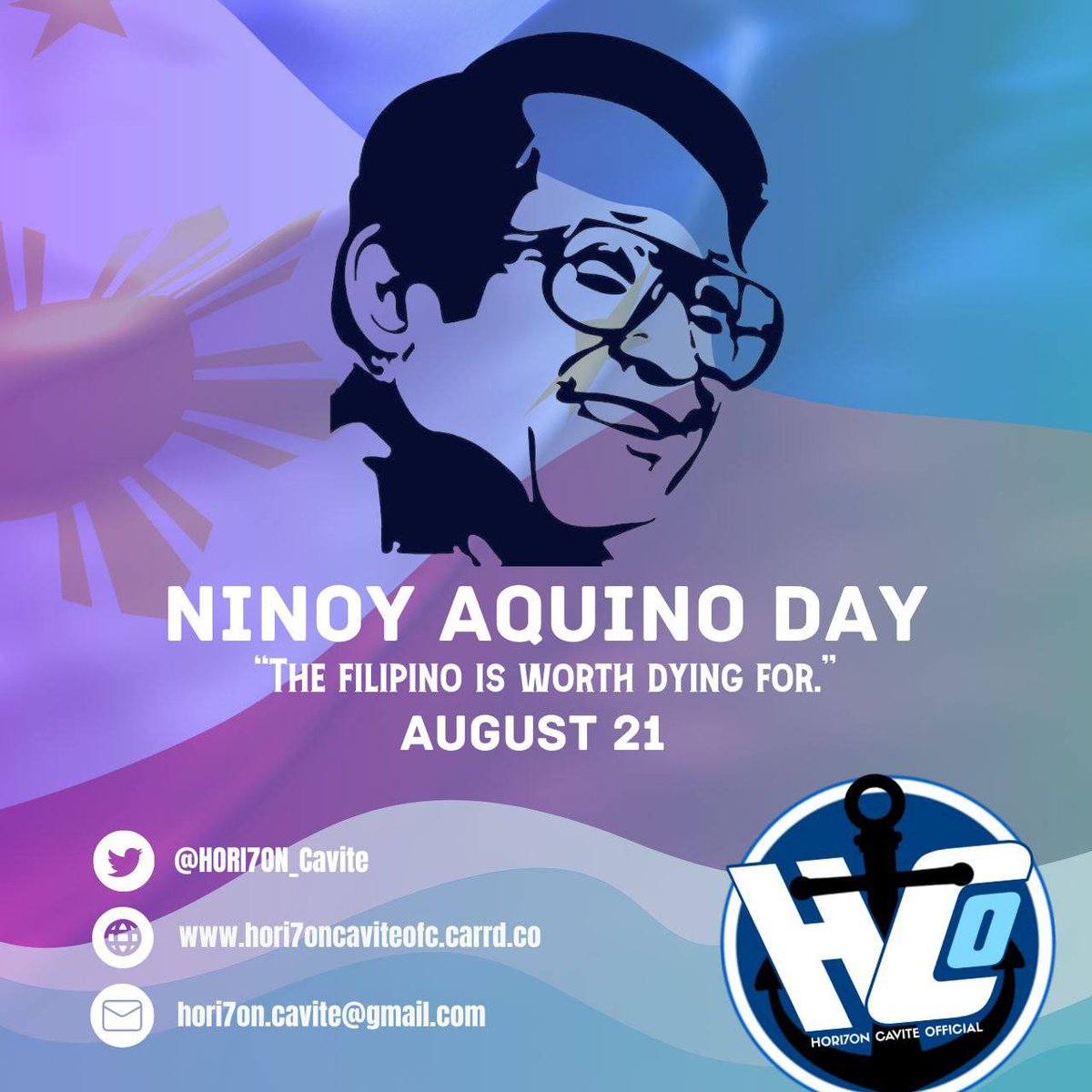 Today we commemorate the 40th death anniversary of the democracy icon and former senator Benigno 'Ninoy' Aquino Jr.

“The Filipino Is Worth Dying For.”

#NinoyAquinoDay