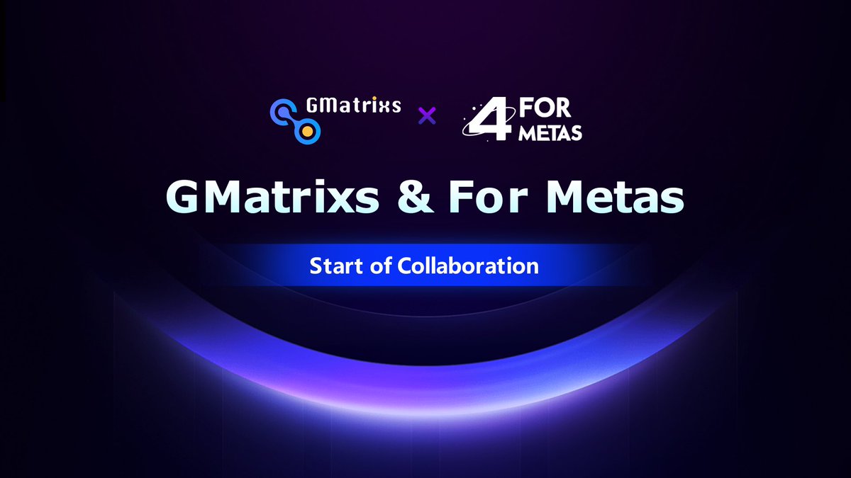 Gmatrixs1's tweet photo. 🔥We at #GMatrixs are excited to officially partner with
@4metas 🤝
#ForMetaS is building #Web3 Application platform which servicing multiple industries and ecosystem
🚀Looking forward to accomplishing many goals and milestones together!📈
#NFT #gamefi #BTC #Binance #Crypto https://t.co/v5DwKiorPA