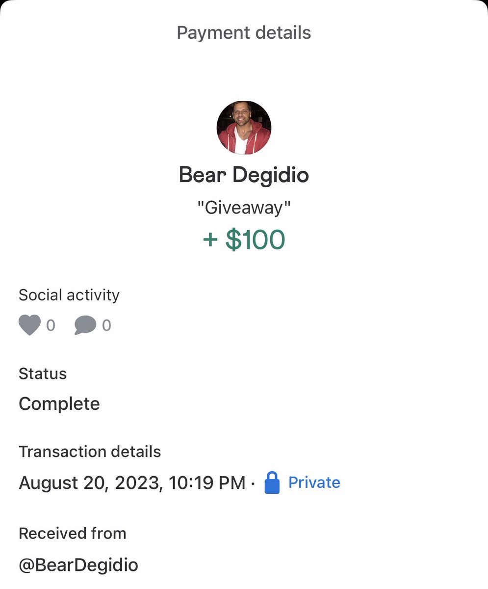 BfoBrady's tweet photo. @Beardegidio Yooo just won $100!!!!
Thanks brother!!! 🙏 https://t.co/qRw720mUvI