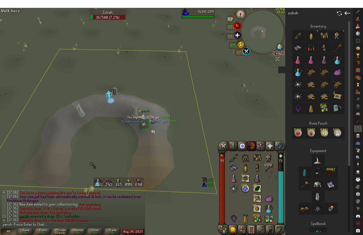 parsh_man's tweet photo. clan was running a boss of the week, and did like 15 kills on the last day, cause I was not really playing. 

far coff destroyed us in points but I got pet #12 so. who's the real winner. https://t.co/ukzEkdzhdx