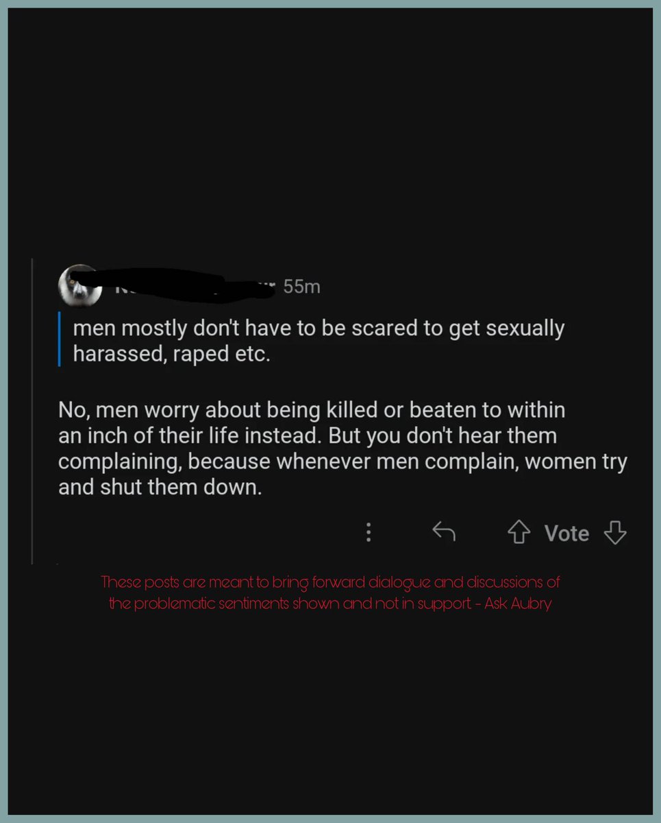 Yeah and women don't face all that. 🙄