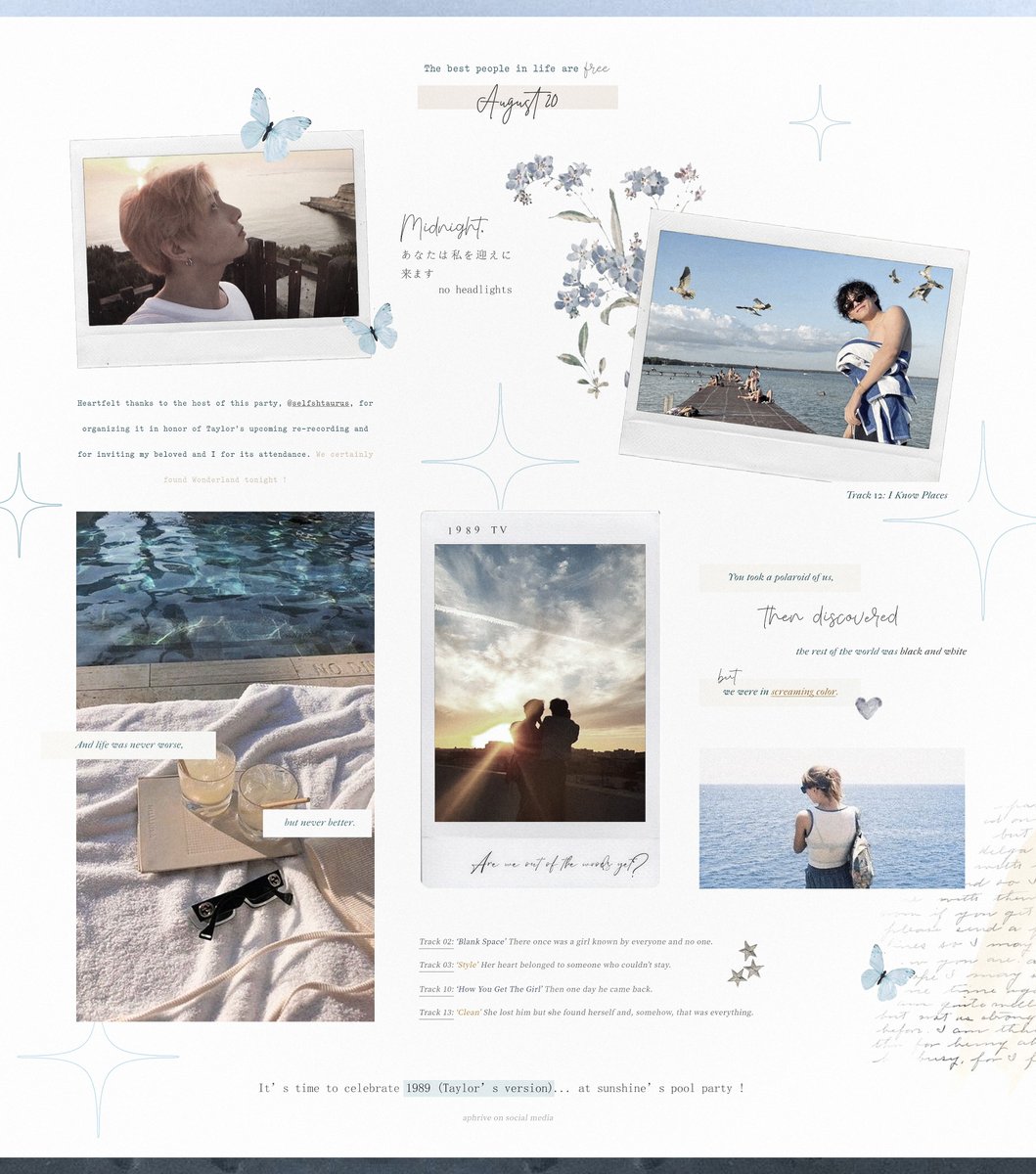 aphrive's tweet image. ようこそ to 1989s⠀tv⠀pool⠀プール.⠀⠀  —  it's been waiting for you  !  August 20th.

 ͏ ͏ ͏ ͏Fade into blue, oh! It's been a while since I have even heard from 𓊆 #WeLowie1989 𓊇 私最もワイルドな夢  .. ⛱️ ׄ᭡