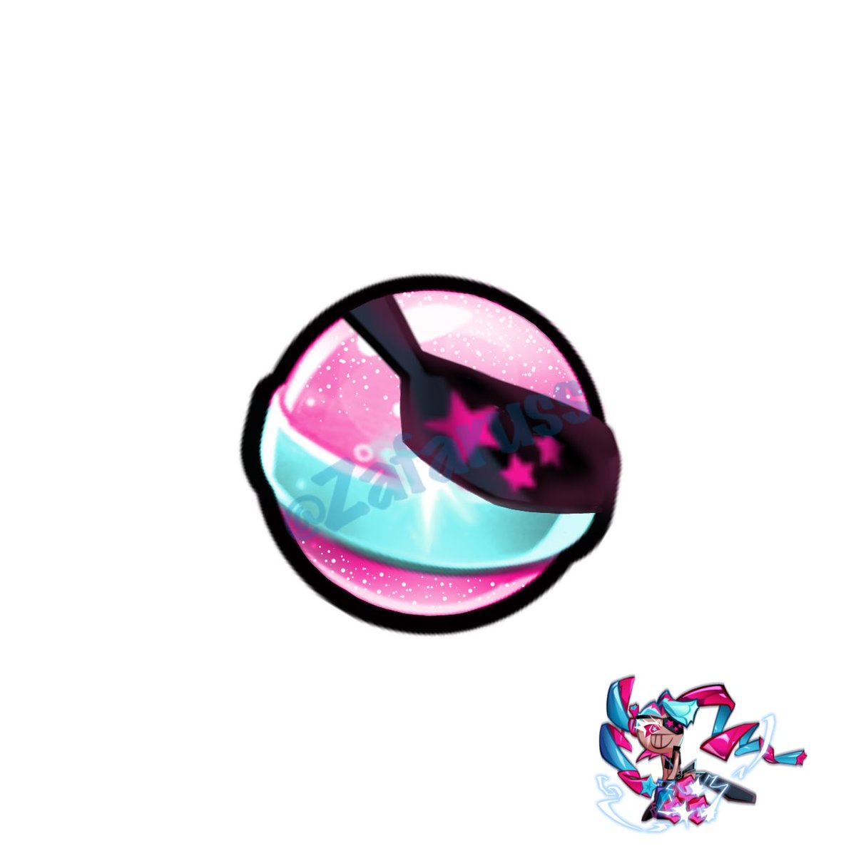 Zafaruss's tweet photo. Hey since CRK won’t give my 5A best girl Twizzly Gummy Cookie a magic candy, I took matters into my own hands. 🩷🩵🖤

Just made for fun (:

@CRKingdomEN @CookieRun @devsisters #cookierunkingdom #cookierun #magiccandy #twizzlygummy #twizzlygummycookie #plsdevsistersmakeithappen https://t.co/uULV4FvNHp