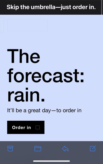 So doordash cancels service due to the weather conditions.  Uber on the other hand sends out emails encouraging<a href="/tag/comedy"class="tags"><span>#comedy</span></a><a href="/tag/podcast"class="tags"><span>#podcast</span></a><a href="/tag/podnation"class="tags"><span>#podnation</span></a>