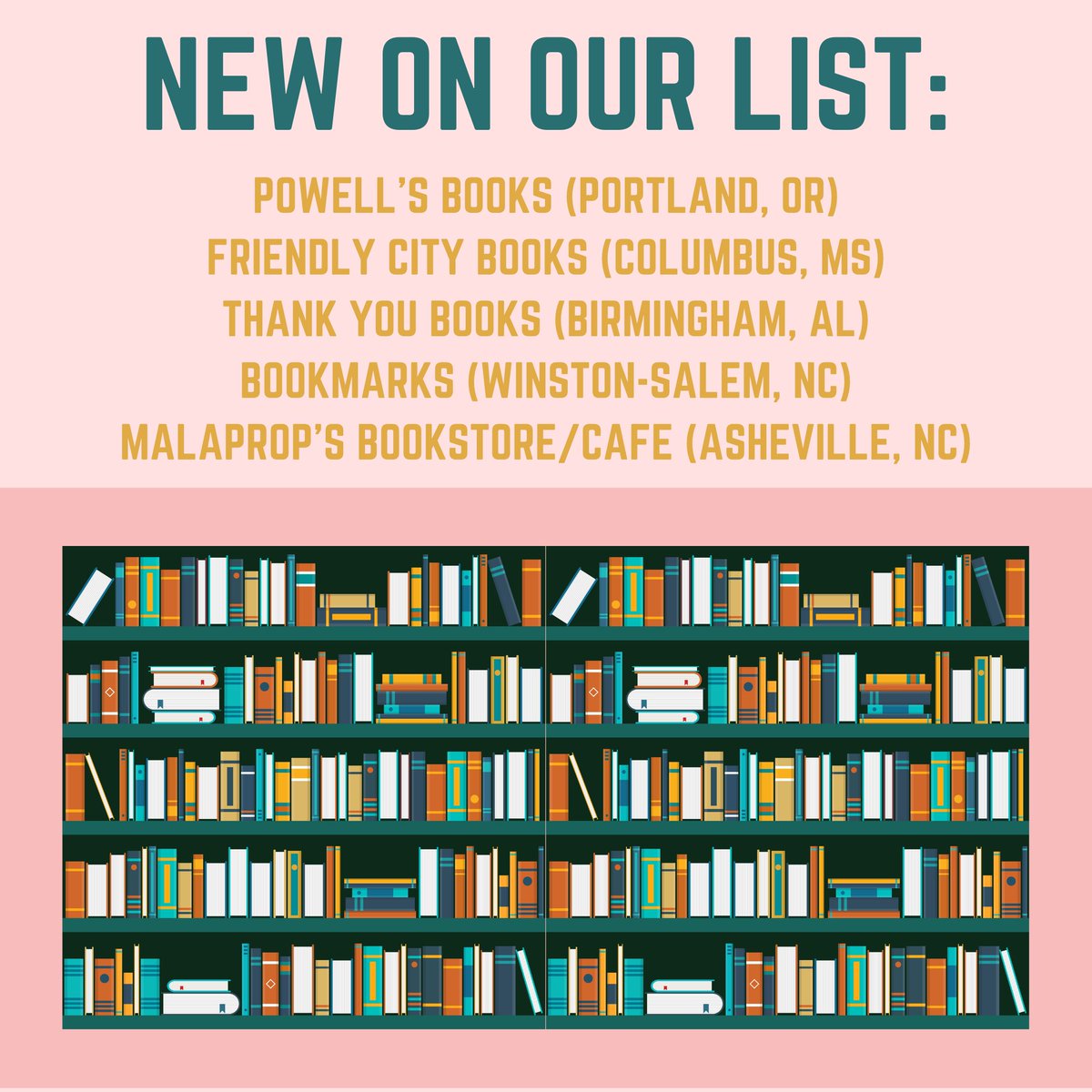 BellePointPress's tweet photo. Our list of independent bookstores that carry Belle Point titles continues to grow! This month we're sending out special thanks to Powell's Books, Friendly City Books, Thank You Books, Bookmarks, &amp; Malaprop's. #supportindiebookstores #supportsmallpresses #SayNoToAmazon https://t.co/1fFkJUUKEo