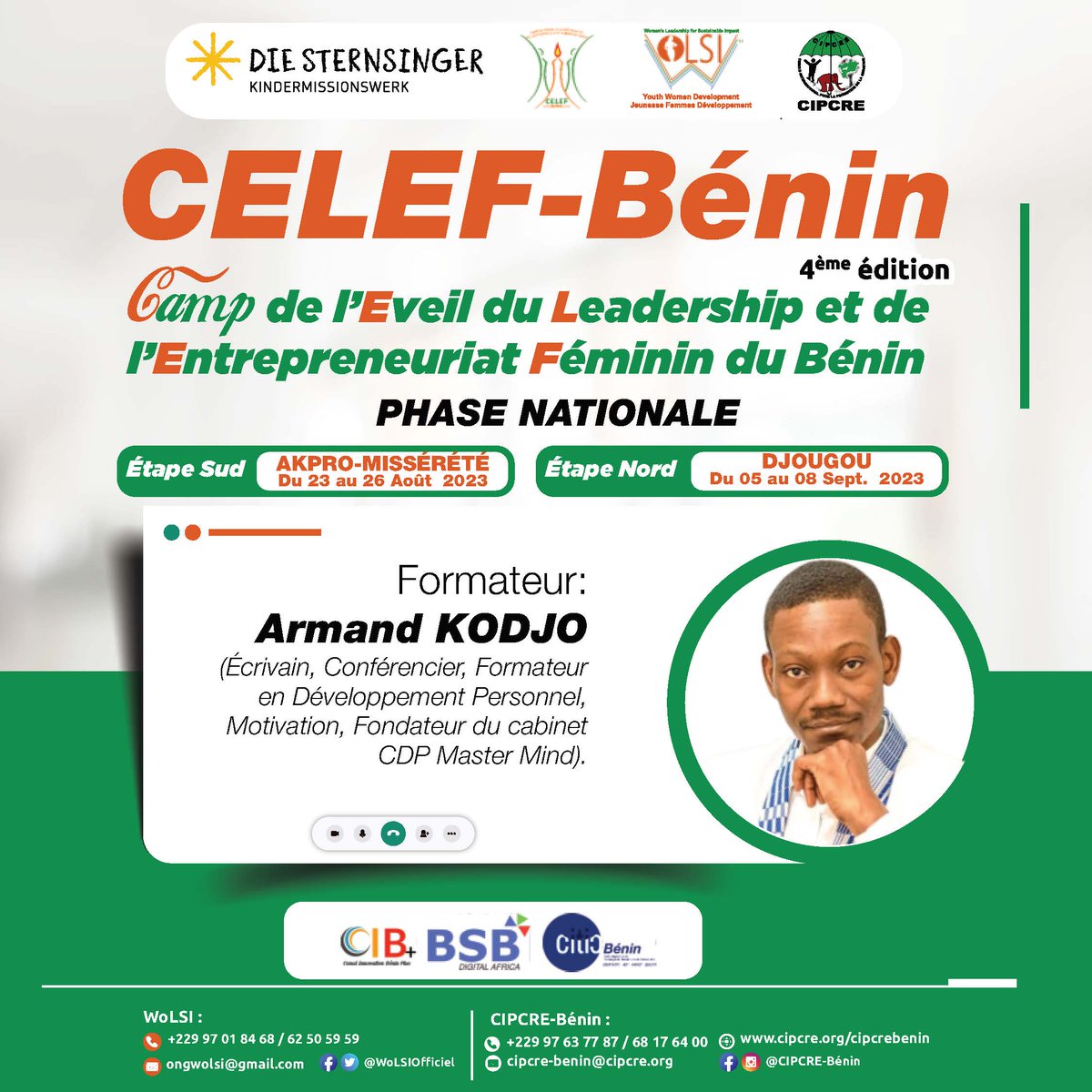 WoLSI_Officiel's tweet photo. #CELEFBénin2023 #PhaseNationale 
Outre que les Alumni CELEF-Bénin et les Keynotes Speakers, Voici le Dream Team des Formateurs/trices aux parcours et à l'impact remarquables dans leurs domaines d’activités respectifs. 2/3 https://t.co/x4kAjz8mpL