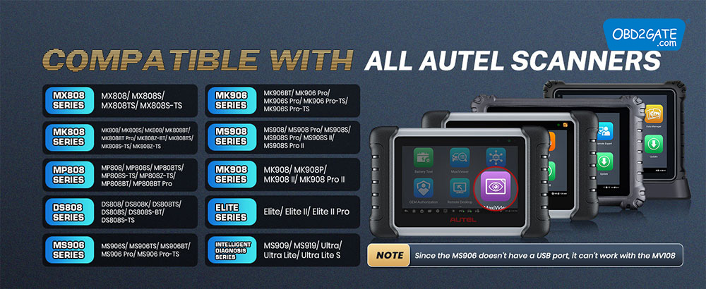 dtim6522's tweet image. Autel New Product Arrives: MaxiVideo MV108S
obd2gate.com/products/autel…
🔦 Turn MaxiSys tablet into a precision inspection scope for those hard-to-reach places.
🌟 Capture every detail with the 1920P HD digital camera.
#AutelMaxiVideoMV108S #InspectionInnovation #VisualPrecision