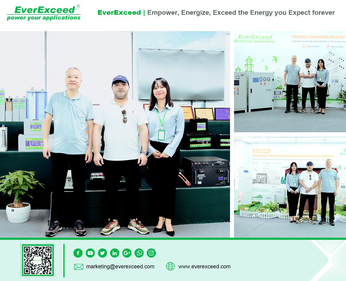 We are very glad to spend Saturday afternoon with our friends from Kuwait. Thank you for trusting our battery products! We both made a good cooperation. Also warmly welcome more friends to visit EverExceed to explore business together.  everexceed.com