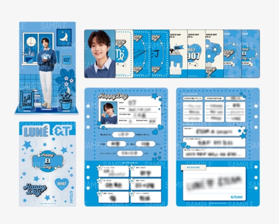 &TEAM EJ ウィジュ　グッズセット　アクスタ　happyday バースデー & TEAM ウィジュ EJ バースデーキット アクスタ &TEAM EJ ウィジュ