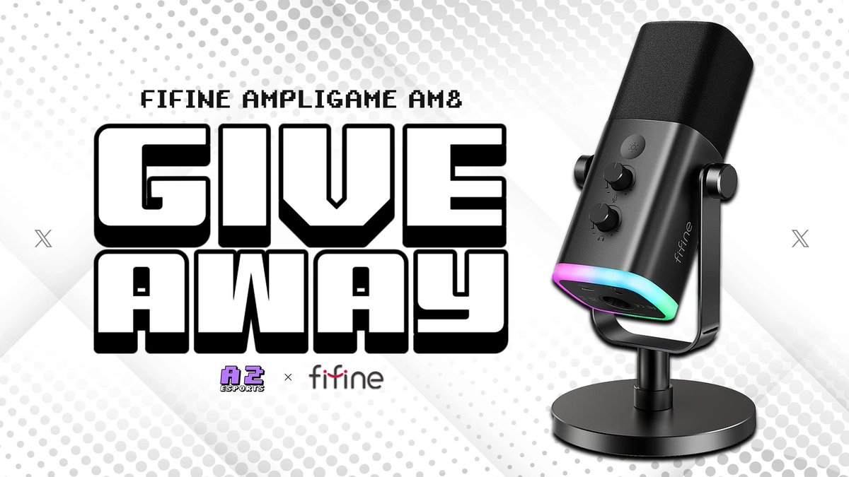 A2__jp's tweet photo. 【プレゼント企画】

A2 × FIFINE - Give away!

ご応募頂いた方の中から抽選で1名様にゲーミングマイク FIFINE AmpliGame AM8をプレゼント！

- 応募方法 -
① @A2__jp と @fifinejp をフォロー
② このツイートをRT ( リポスト )

沢山のご応募お待ちしております！
#PR #A2WIN #FIFINE https://t.co/sVTXRKO0Ix