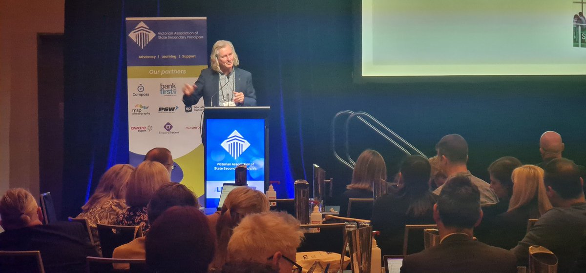 Steven Cook, principal and author from Albert Park College shares his wisdom and experience on how to build a thriving state school and a school community that has  a vision and purpose.
Steven Cook @blackincbooks #VASSP2023
