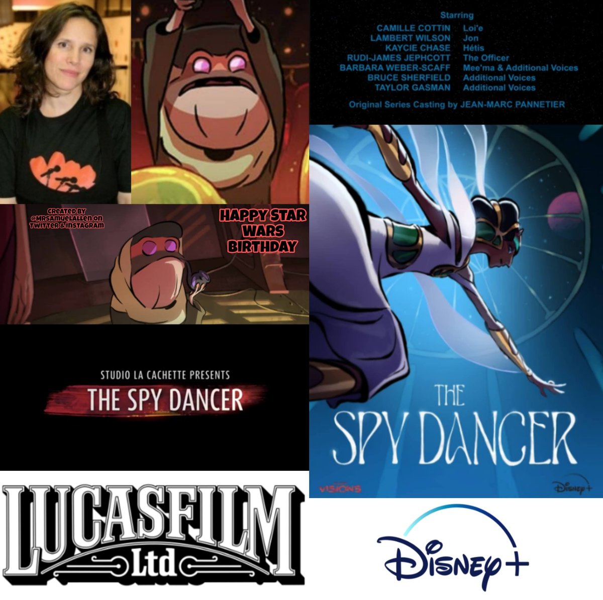 MrSamuelAllen's tweet photo. Happy Birthday to #BarbaraScaff, she voiced Mee 'ma &amp; additional voices in Episode 6 The Spy Dancer in the Disney+ anime series #StarWarsVisionsVolume2. May she have a good one. https://t.co/tLw19UlT60