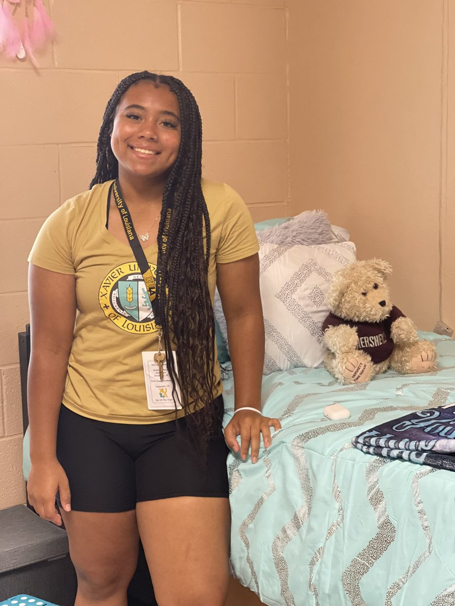 BrandiR1982's tweet photo. My daughter is all moved in to her dorm at Xavier University. First day of school tomorrow. Praying for a successful school year and softball season. 
Student athlete https://t.co/LLmd4fnnk5