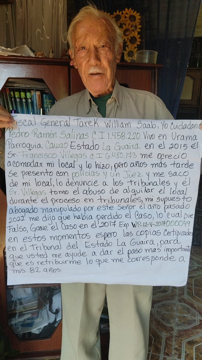 marialbis85's tweet photo. @TarekWiliamSaab #ElMinisterioPúblicoProtegeAlAdultoMayor
@MinpublicoVEN @NicolasMaduro #denu https://t.co/t7mS3xPzkw