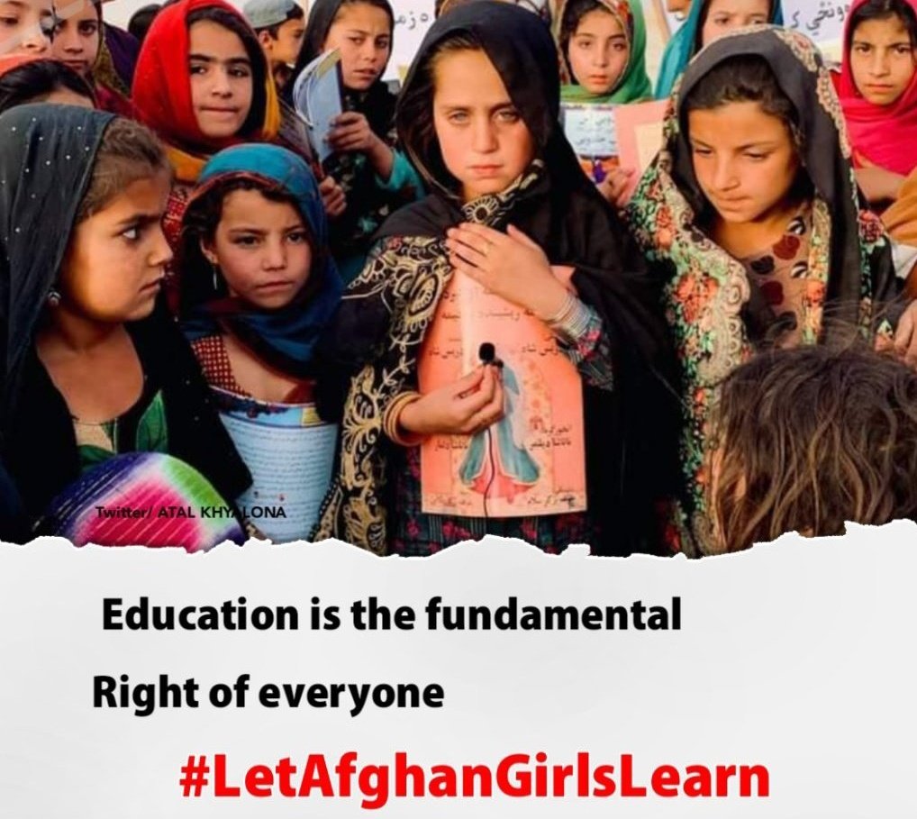 In Afg 🇦🇫, 700 days have passed with Afghan girls being denied the right to education due to the Taliban's ban on schools. This is a grave violation of their human rights. We must continue to shed light on this issue, demand change, 1/2 #AfghanGirlsDeserveEducation #EndTheBan