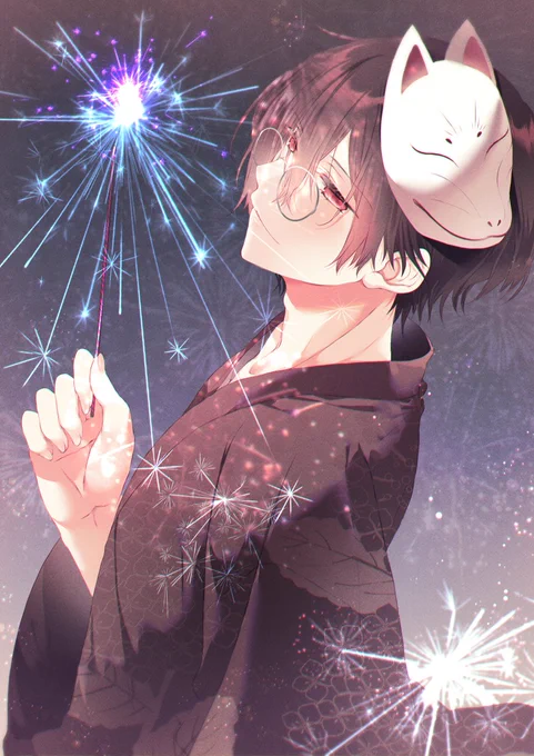 カズキ様と花火(*˘︶˘*).。.:* #ね絵ちょうだい 