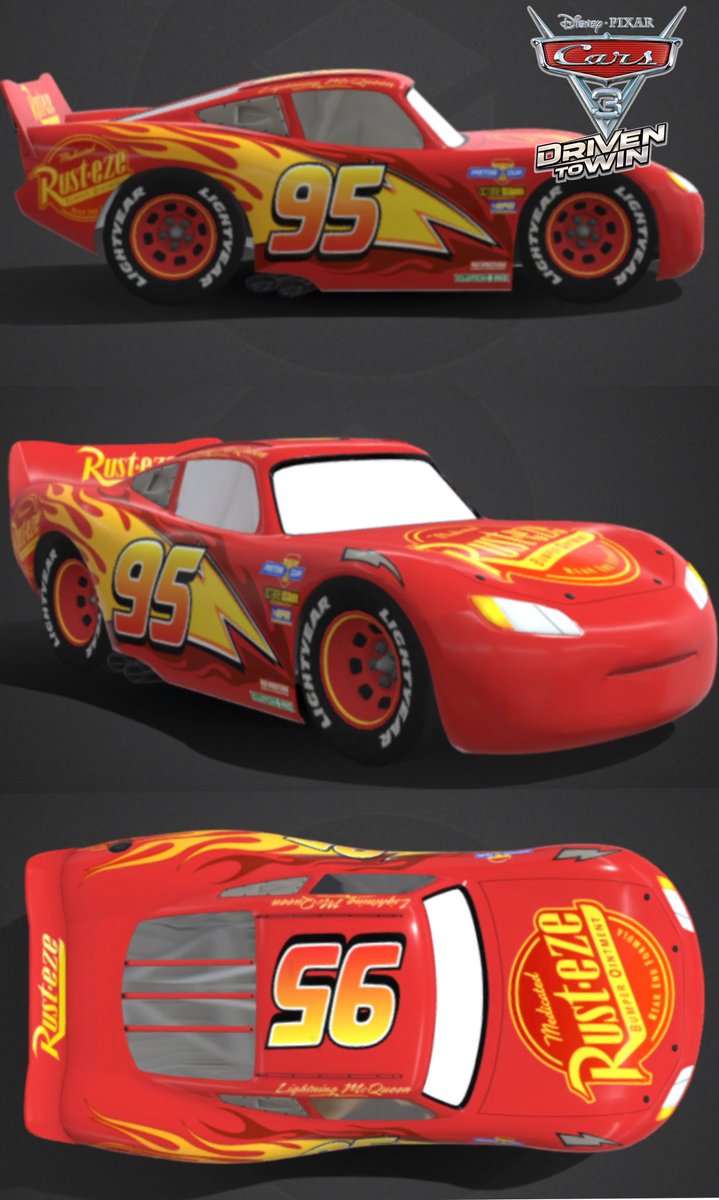 Even if the technology is great, it is meaningless if the materials are bad.
It is better to use McQueen's 3d model from driven to win, which is much closer to the real thing in shape than Lightning league's one.