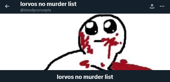 // @bloodyconcepts Love the pic for the list-