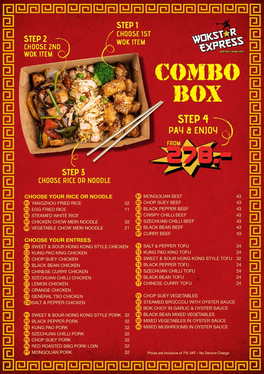 wok_starexpress's tweet image. COMBO BOX 🥡 Make Monday Yours💯 #wokstar #comboboxes #chinesetakeout #delivery #yourbox #thechoiceisyours
WOKSTAREXPRESS.COM