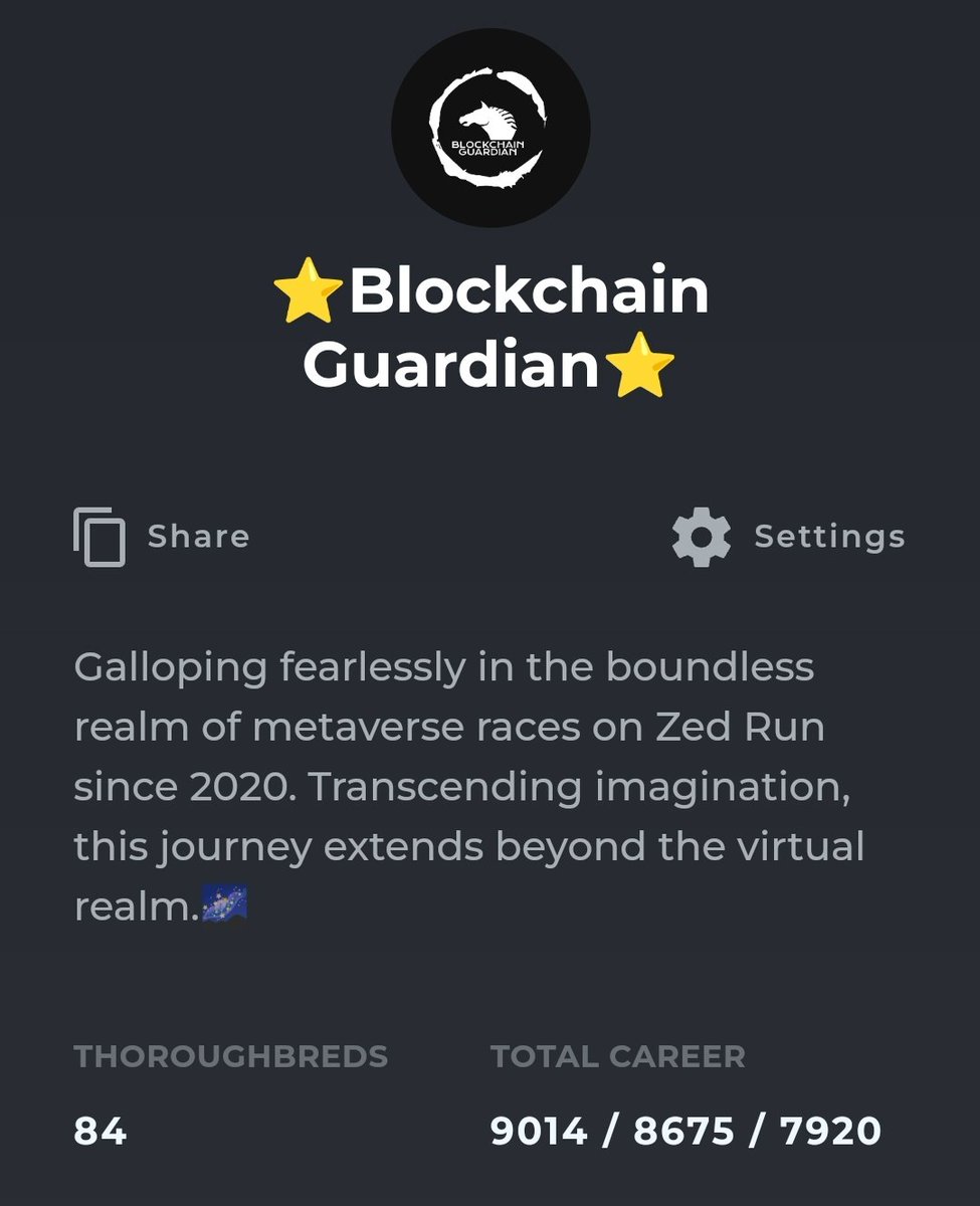 Ready4BullRun's tweet photo. 🏆 Reached an incredible milestone in #ZedRun with 9,000 wins! 🐎✨ Grateful for the amazing journey and excited for more wins to come! 🥳🎉 #NFT #Gaming #BestWeb3Game https://t.co/846hhaBHAc
