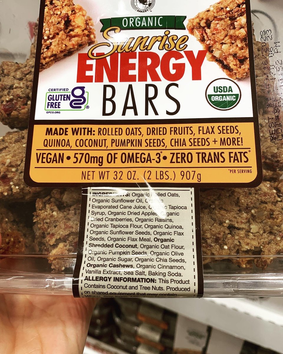Have you tried these #energybars? High in fiber, omega 3, and delicious! 

👉Follow @costcogf for more GF finds! 

#costcogf #glutenfree #costco #costcoglutenfree #gf #freeofgluten #glutenfreefood #glutenfreefoods #glutenfreefinds #vegan #fiber #omega3