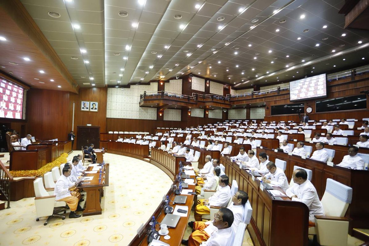 Peace_Palace_KH's tweet photo. Samdech Akka Moha Ponhea Chakrei #HengSamrin, the eldest lawmaker, chairs the first session of the 7th legislature of the National Assembly at the NA Palace, Phnom Penh this morning https://t.co/Mzh5LJBeWK