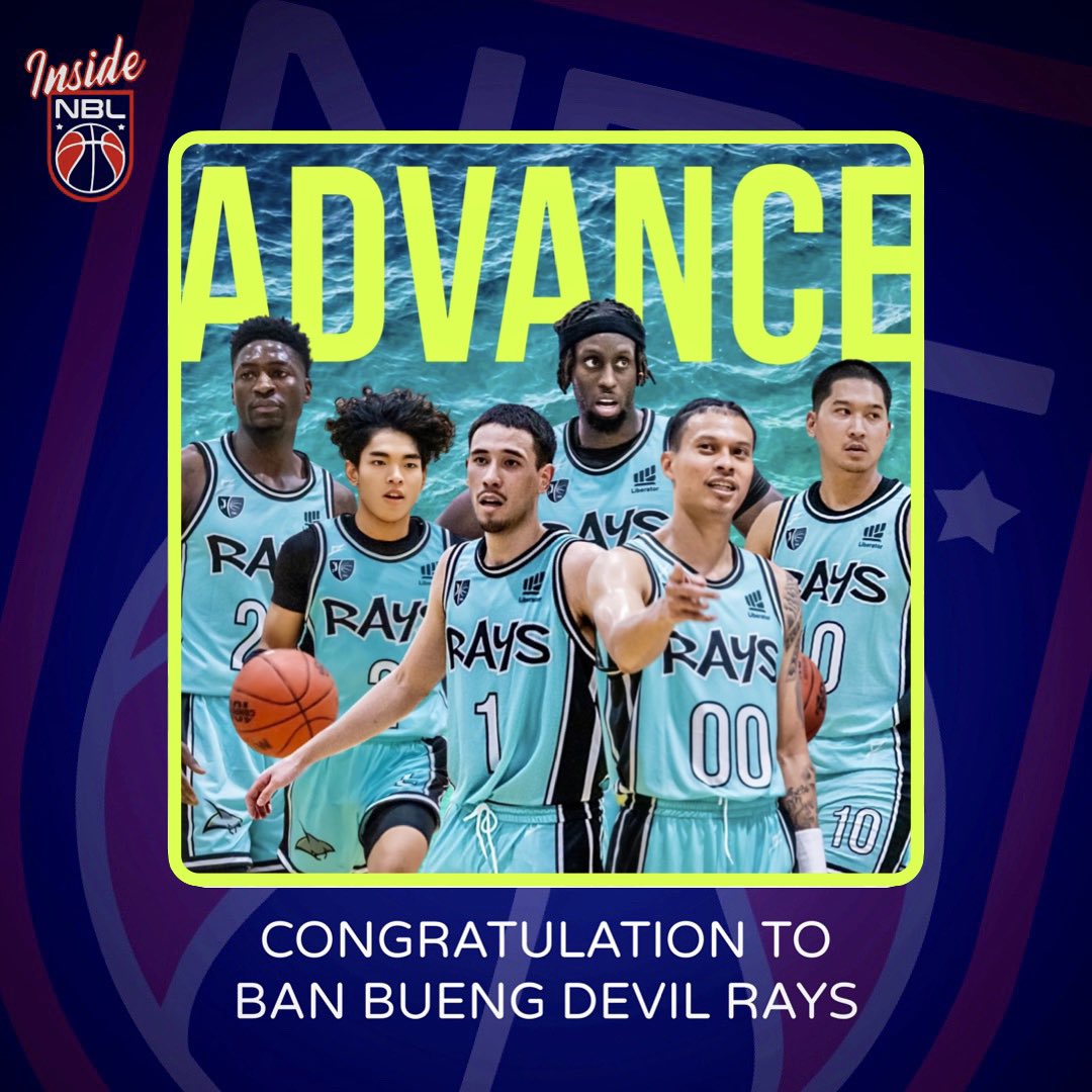 NBL TH News | Congratulation to the Ban Bueng Devil Rays on advancing to the TBL Finals once again 🏀

#WeAreNBL #BanBuengDevilRays #GoRays #บาสเกตบอล #บาสไทย
