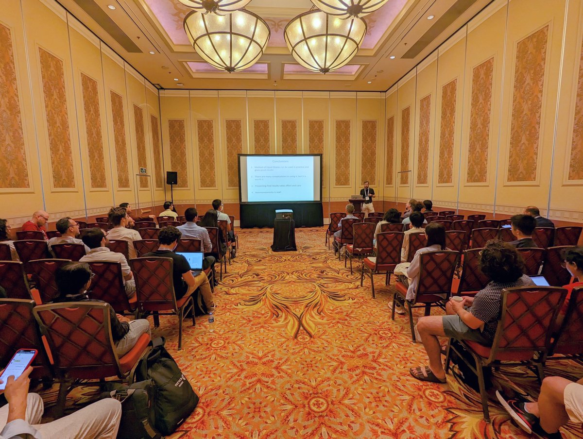 IJCAIconf's tweet photo. #Workshop Piotr Faliszewski in Q&amp;A during W07: 14th Multidisciplinary Workshop on Advances in Preference Handling (M-PREF)
🚨 2 PM - Don't miss the panel on Fairness: From social choice to machine learning with panelists on the photo moderated by Toby Walsh 👇

#IJCAI2023 https://t.co/X3fbtiiNTP