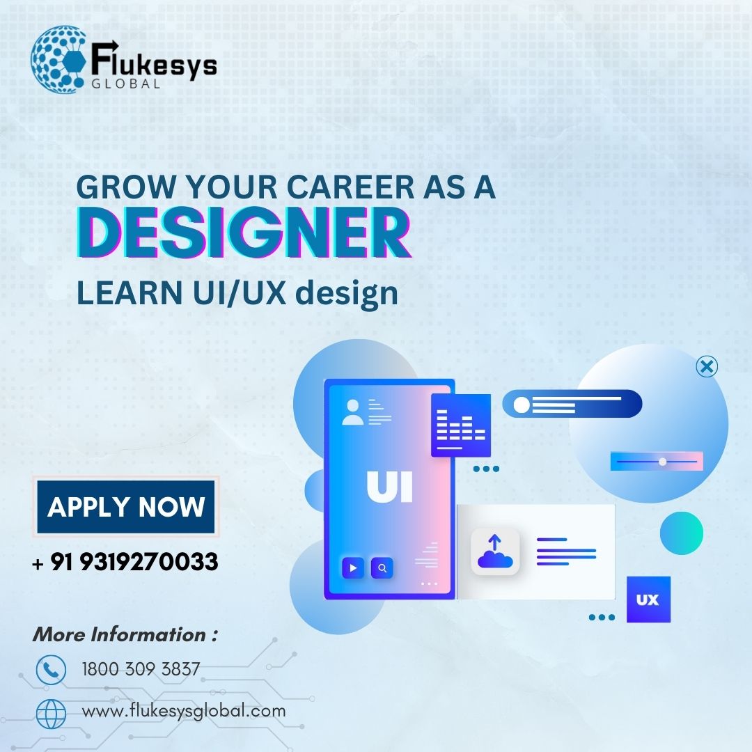 🎨 Elevate Your Design Career with Flukesys Global Academy!
📞 For more information, call +91 9319270033.
#FlukesysGlobalAcademy #UIUXDesign #DesignExcellence #CreativityUnleashed #DesignCareer #CraftingExperiences #LearnDesign #ShapeTheFuture