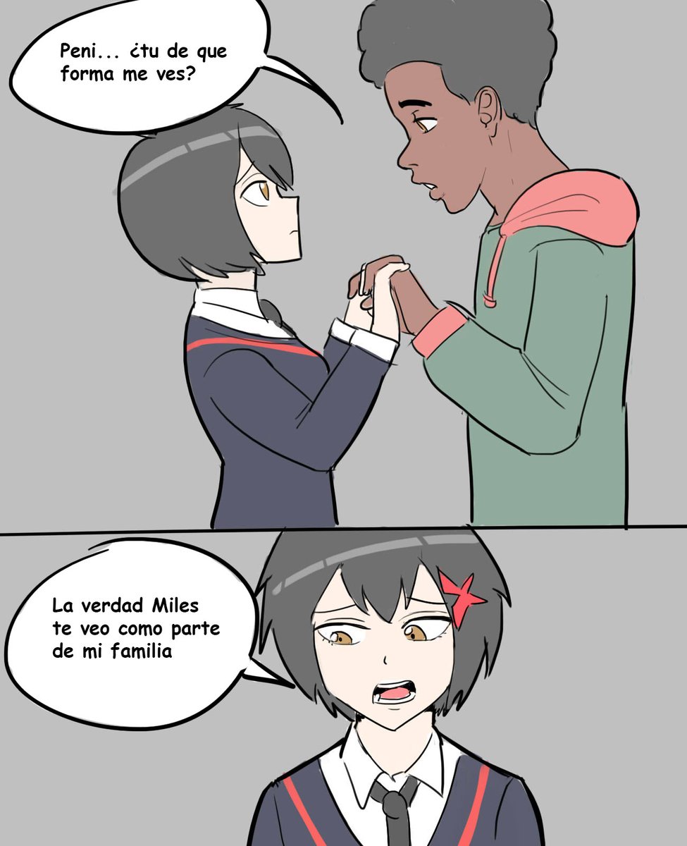 AlexicoReborn's tweet image. Habia visto esto en un meme en ingles y me pareció chistoso pasarlo a comic, &quot;Viendo hacia el futuro&quot;
#SpiderVerse📷 #pennyparker #PeniParker #MilesMorales📷 #SpiderManCruzandoElMultiverso #spiderman📷#SpiderManAcrossTheSpiderVerse #penixmiles