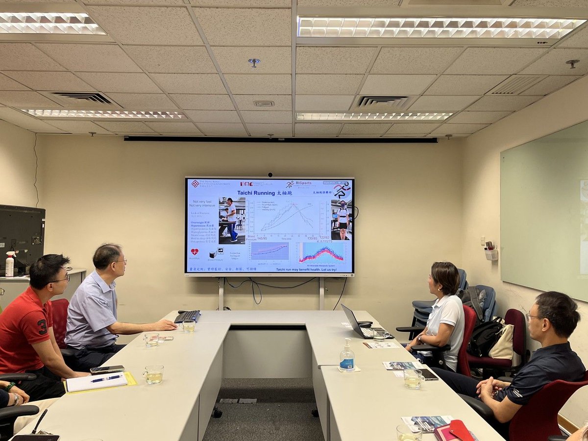 PolyuB's tweet photo. Senior Marketing Director of Greater China at ASICS visited the Research Institute for Sports Science and Technology (RISports) to explore collaboration opportunities. Ir Prof. Ming Zhang, Head of PolyU BME and Director of RISports, introduced her some current research projects. https://t.co/j4Y6woz0hq