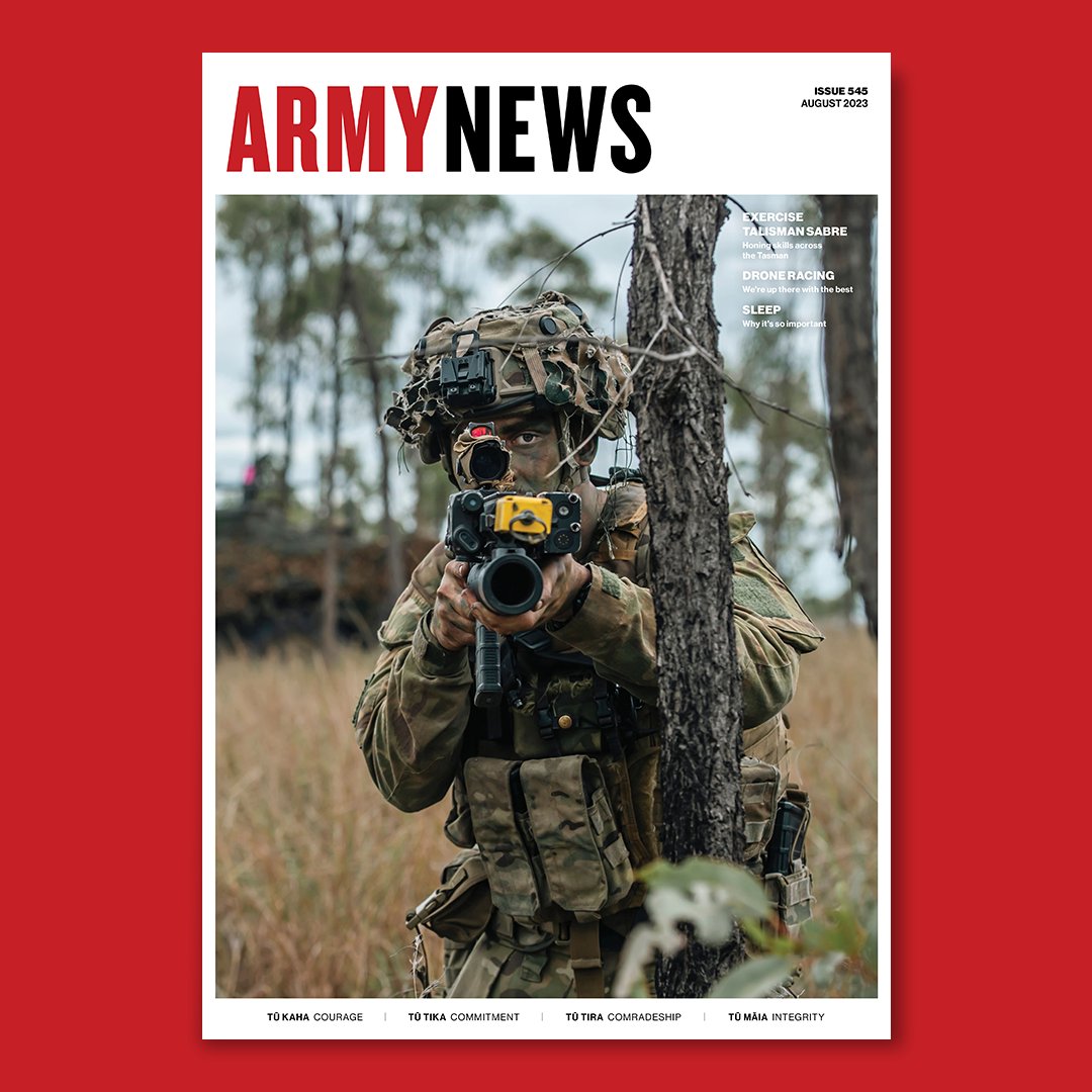 READ 📖 The latest issue of #ArmyNews is out. Our soldiers have been on the ground in Australia during multi-national exercise Talisman Sabre, we hear from a former officer about his time in an Afghanistan trauma hospital, and more. ➡️ nzdf.mil.nz/army-news #NZArmy #Force4NZ